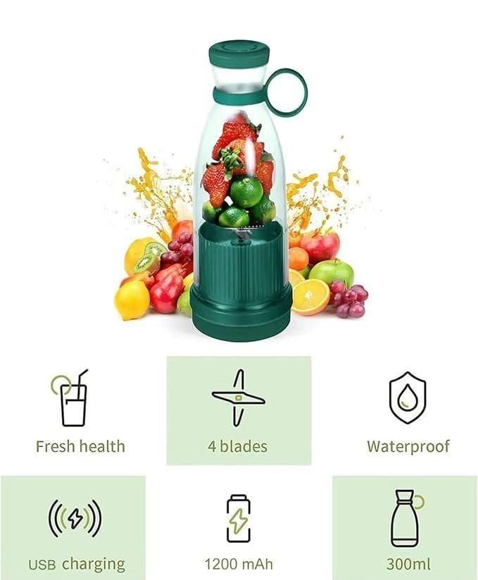 Mini USB Rechargeable Smoothie & Juice Blender – Lightweight
