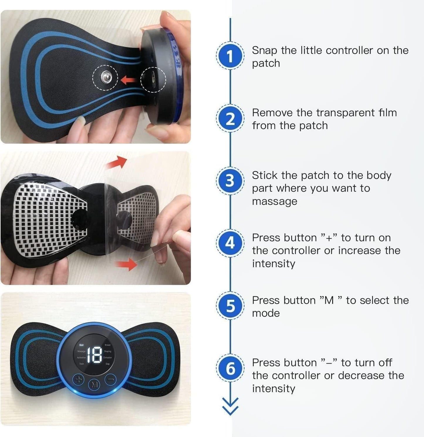 MegaSwiftHub Portable Body Massager