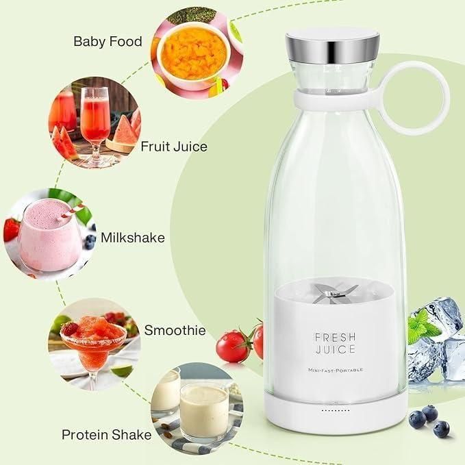Mini USB Rechargeable Smoothie & Juice Blender – Lightweight