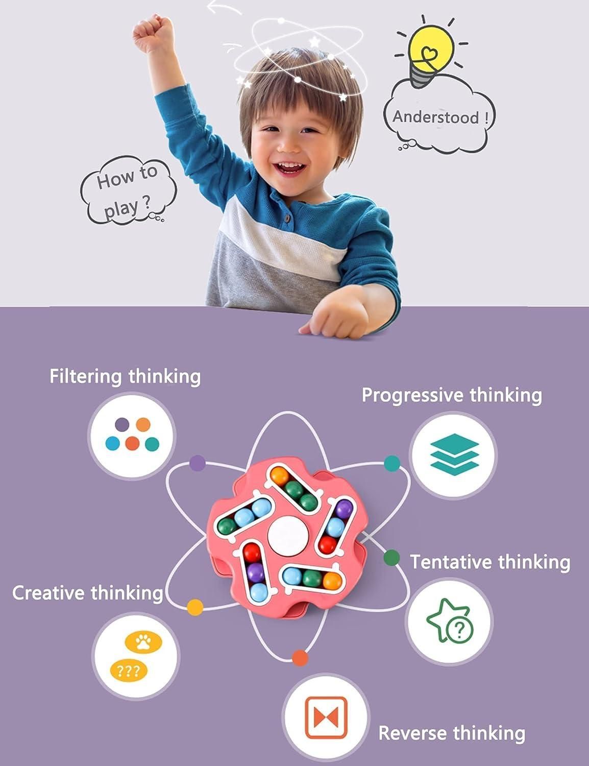 Magic Bean Puzzle Cube Fidget Spinner